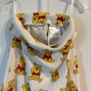 H&M White Dress with Winnie the Pooh Print